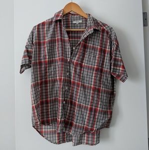 Madewell courier plaid shirt small